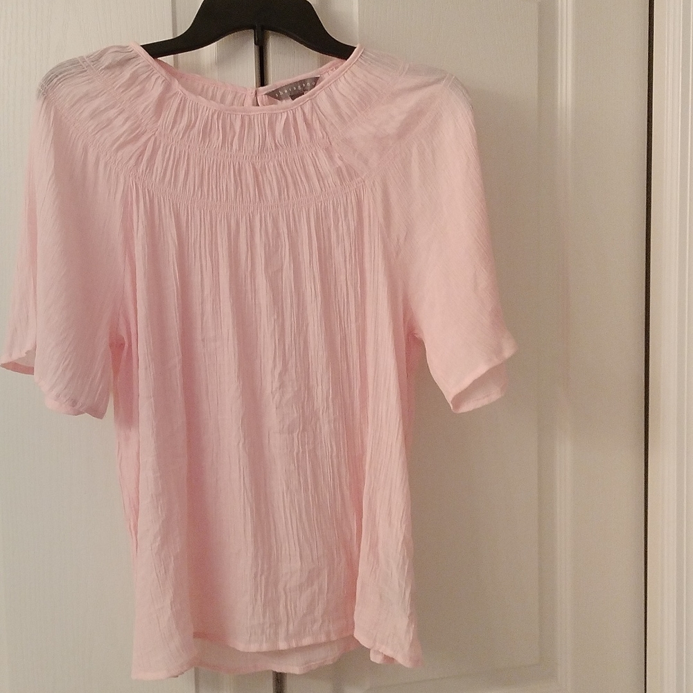 ⚜️ Sharagano Boho Smocked Blouse - Size S